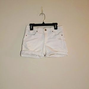 White summer shorts for youth 12